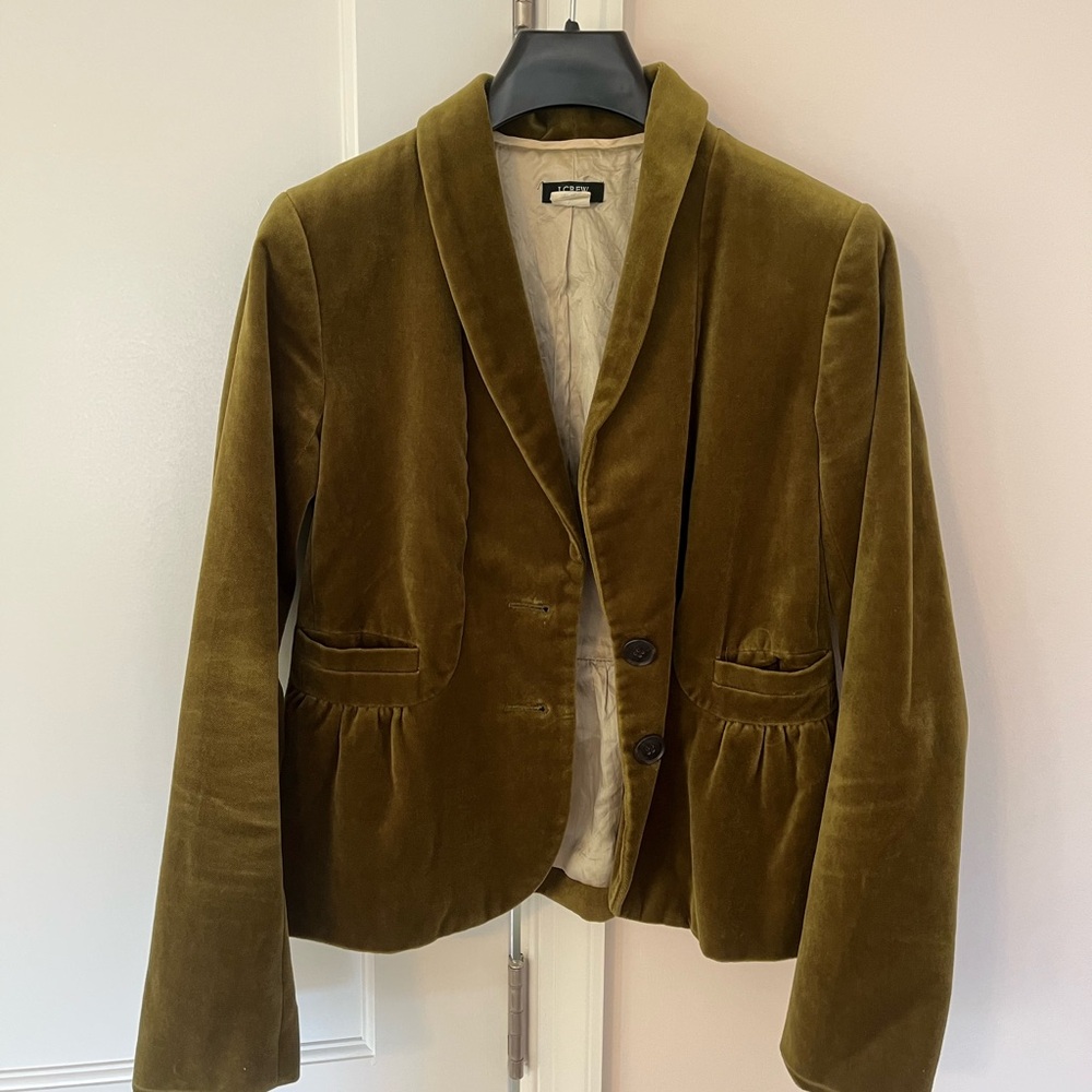 Vintage J Crew Velvet Blazer